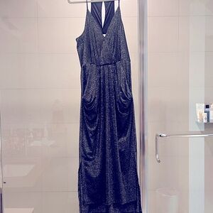 BCBG Black Sparkle Midi Dress